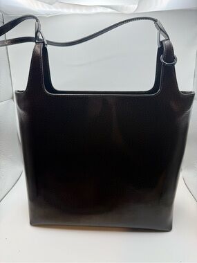 Gucci Black Patent Leather Shoulder Bag